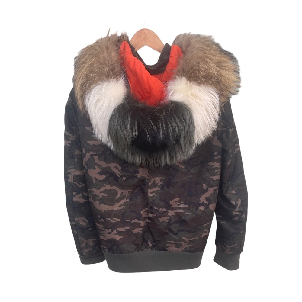 Mr & Mrs Italy Fur Camo Bomber